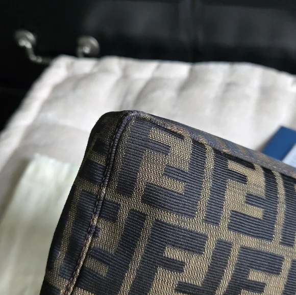 Fendi Zucca FF Pochette Shoulder Bag - Picture 12 of 16